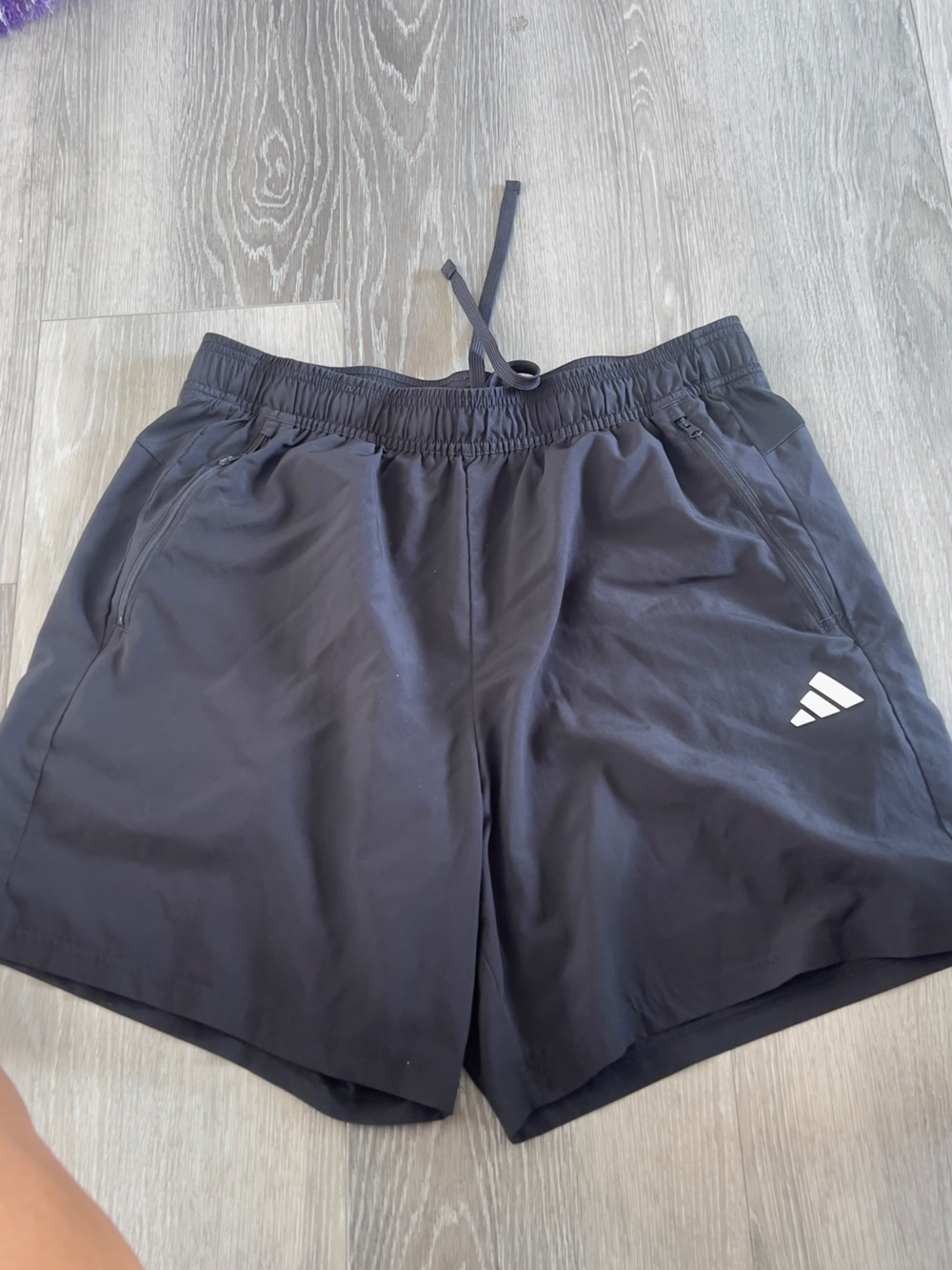 adidas Black Men's Performance Training Shorts with Logo